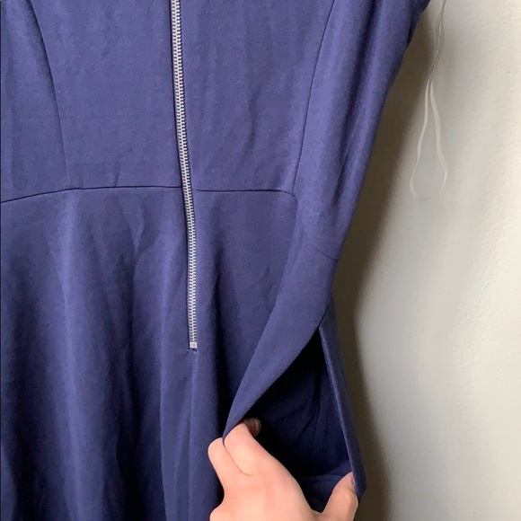 Speechless Juniors' Lace-Top Sheath Evening Dress with pockets! indigo deep blue - Picture 9 of 16